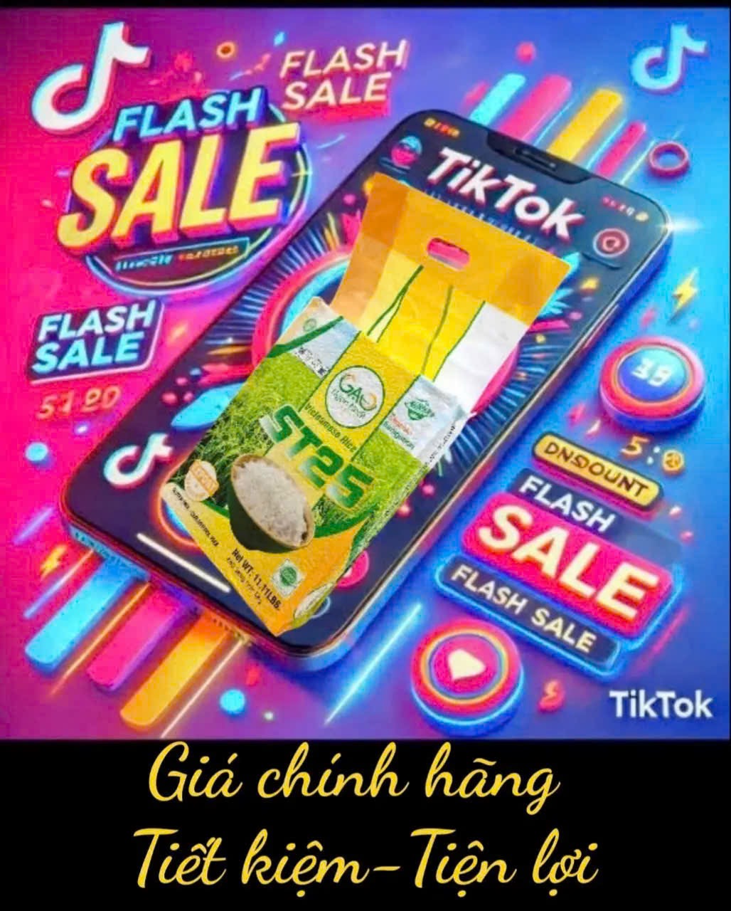 Gạo Ngon Nhất chính thức mở bán trên TikTok từ ngày 19/01/2025