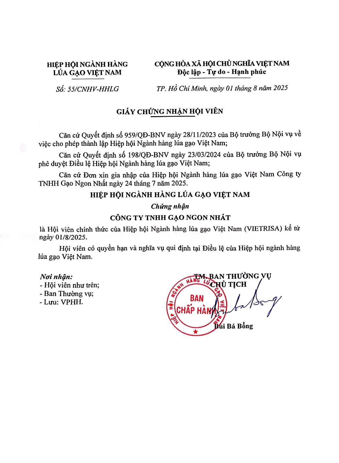 chung-nhan-hoi-vien-hiep-hoi-nganh-hang-lua-gao-viet-nam