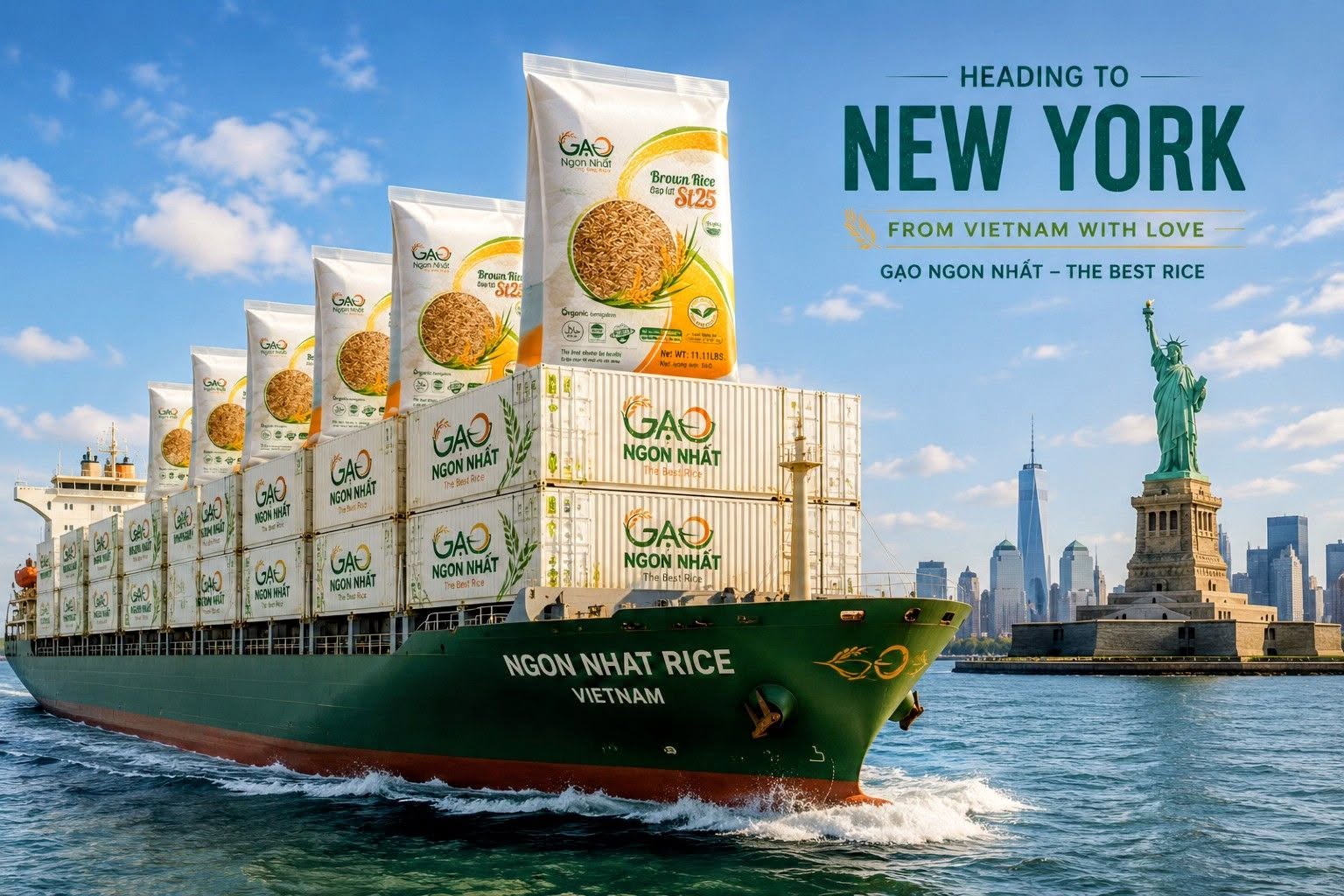 Gạo Lứt ST25 Sinh Thái Cà Mau 5Kg Chính Thức Xuất Khẩu Sang New York Hoa Kỳ