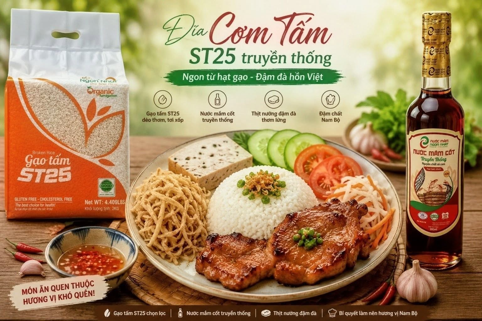 Cơm Tấm ST25 Sinh Thái GẠO NGON NHẤT – Hương Vị Thơm Ngon Cho Bữa Cơm Cuối Tuần